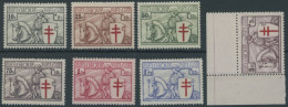 BELGIEN 386-92 , 1934, Tuberkulose, Prachtsatz, Mi. 420.- - Autres & Non Classés