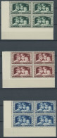 BELGIEN 396-98 VB , 1935, Hilfskomitees Für Das Kind In Unteren Linken Eckrandviererblocks, Postfrisch, Pracht, Mi. (72. - Otros & Sin Clasificación