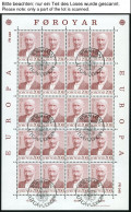 FÄRÖER KB O, 1980-90, Europa, 10 Kleinbogensätze (ohne 1988) Mit Ersttagsstempeln, Pracht, Mi. 400.- - Sonstige & Ohne Zuordnung