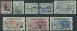 FRANKREICH 144-51 , 1922, Kriegswaisen, Falzreste, Prachtsatz - Autres & Non Classés