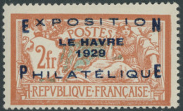 FRANKREICH 239 , 1929, 2 Fr. Le Havre, Postfrisch, Pracht, Gepr. Calves, Mi. 1000.- - Other & Unclassified