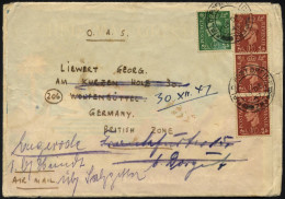 BRITISCHE MILITÄRPOST 198,200 BRIEF, 1947, 1/2 Und 11/2 P. (3x) König Georg V Mit K2 FIELD POST OFFICE/783 Auf Feldpostb - Used Stamps