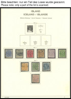 SAMMLUNGEN, LOTS O,, , Sammlung Island Von 1876-1944 Mit Zahlreichen Guten Werten Und Sätzen, Anfangs Etwas Unterschiedl - Lots & Serien