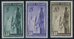 ITALIEN 774-76 , 1949, Marshall-Plan, Postfrischer Prachtsatz, Mi. 130.- - Sin Clasificación