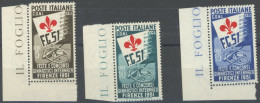 ITALIEN 834-36 , 1951, Gymnastische Wettspiele, Postfrisch, Satz Feinst, Mi. 90.- - Zonder Classificatie