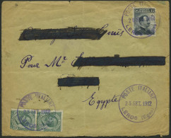 MILITÄRPOST 87,88 Paar BRIEF, 1912, 15 C. Und 5 C. (im Senkrechten Paar) König Viktor Emanuel III Mit Violettem K1 POSTE - Military Mail (PM)