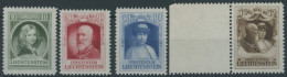 LIECHTENSTEIN 90-93 , 1929, Regierungsantritt, Postfrischer Prachtsatz, Mi. 100.- - Otros & Sin Clasificación