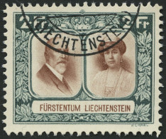 LIECHTENSTEIN 107B O, 1930, 2 Fr. Fürstenpaar, Gezähnt L 111/2, Pracht, Mi. 150.- - Otros & Sin Clasificación