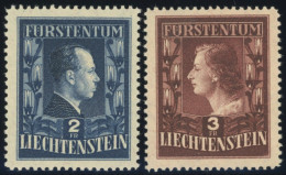 LIECHTENSTEIN 304/5A , 1951, Fürstenpaar, Gezähnt L 121/2:12, Postfrisch, Pracht, Mi. 280.- - Otros & Sin Clasificación