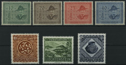 LIECHTENSTEIN 315-18,319-21 , 1953, Pfadfinder Und Landesmuseum, 2 Prachtsätze, Mi. 175.- - Autres & Non Classés