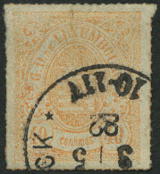 LUXEMBURG 23b O, 1871, 40 C. Mattorange, Pracht, Mi. 100.- - Oficiales