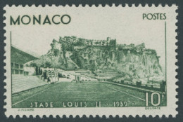 MONACO 189 , 1939, 10 Fr. Louis-II. Stadion, Postfrisch, Pracht, Mi. 170.- - Andere & Zonder Classificatie