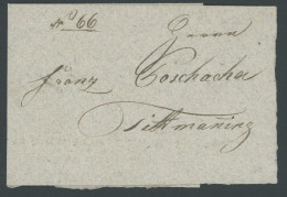 VORPHILATELIE 1836, Fuhrmannsbrief Von SALZBURG Nach Tittmoning, Pracht - ...-1850 Prephilately