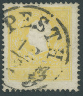 ÖSTERREICH BIS 1867 10IIa O, 1859, 2 Kr, Gelb, Type II, K1 PESTH, Pracht - Sonstige & Ohne Zuordnung