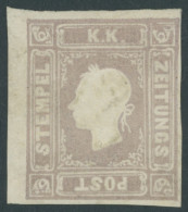 ÖSTERREICH , 1858, 1.05 Kr. Graulila, Gummireste, Schmal-vollrandig, Pracht, Fotobefund Dr. Ferchenbauer, Mi. 900.- - Gebraucht