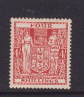 NEW ZEALAND  - 1940-52 Postal Fiscal  Wmk Single Lined NZ And Star Close Together 4s Hinged Mint - Steuermarken/Dienstmarken