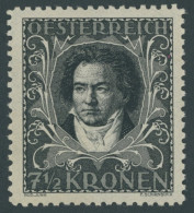 ÖSTERREICH 1918-1938 420B , 1922, 71/2 Kr. Beethoven, Gezähnt L 111/2, Postfrisch, Pracht, Mi. 400.- - Otros & Sin Clasificación