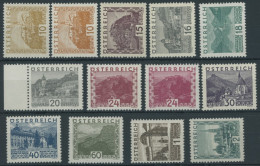 ÖSTERREICH 1918-1938 498-507,09-11 , 1929, Landschaften, Ohne 50 G., 13 Postfrische Prachtwerte, Mi. 820.- - Altri & Non Classificati