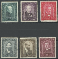 ÖSTERREICH 1918-1938 545-50 , 1932, Maler, 64 G. Kleiner Gummifleck Sonst Postfrischer Prachtsatz, Mi. 300.- - Otros & Sin Clasificación