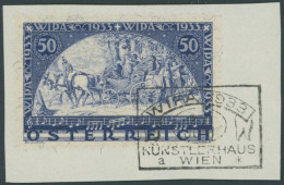 ÖSTERREICH 1918-1938 556A BrfStk, 1933, 50 G. WIPA, Faserpapier, Sonderstempel, Prachtbriefstück - Otros & Sin Clasificación