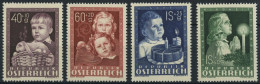 ÖSTERREICH 929-32 , 1949, Glückliche Kindheit, Prachtsatz, Fotobefund Babor, Mi. 80.- - Oblitérés