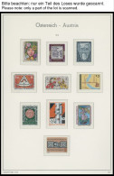 SAMMLUNGEN , 1978-1996, Postfrische Komplette Sammlung Österreich Im Leuchtturm Falzlosalbum Mit Vielen Kleinbogen, Prac - Sammlungen