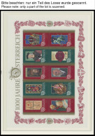 LOTS , 1965-2000, 18 Verschiedene Blocks, Kleinbogen Und Gedenkblätter, Postfrisch, Pracht - Colecciones