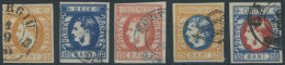 RUMÄNIEN 21-25 O, 1869, Fürst Karl I Mit Backenbart, Prachtsatz, Mi. 220.- - Otros & Sin Clasificación