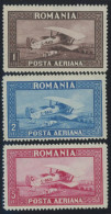 RUMÄNIEN 336-38X,Y , 1928, Flugpost, Beide Wz., 2 Postfrische Prachtsätze, Mi. 70.- - Andere & Zonder Classificatie