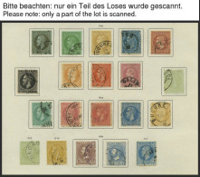 SAMMLUNGEN, LOTS , O, 1862-1918, Interessante Alte Teilsammlung, Mi.Nr. 36-250 Ziemlich Komplett Mit Mi.Nr. 146-53, 160, - Altri & Non Classificati