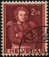 SCHWEIZ BUNDESPOST 385DPI O, 1941, 2 Fr. Forrer, Doppelprägung, Pracht, Mi. 80.- - Oblitérés