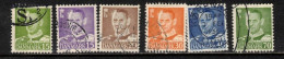 KING FREDERIK IX DENMARK DANMARK DÄNEMARK 1948  MI 302 303 305 308 310 317 USED - Oblitérés