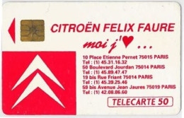 TELECARTE F171 CITROEN ROUEN (2) - 1991