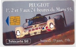 TELECARTE F407 PEUGEOT SAMEDI 19H - 1993