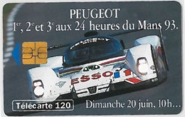 TELECARTE F414 PEUGEOT DIMANCHE 10H - 1993