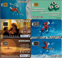 LOTTO 6 TELECARTE FRANCESI ANNO 1991  (91 11 - 1991