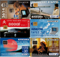 LOTTO 6 TELECARTE FRANCESI ANNO 1992 (92 11 - 1992