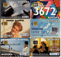 LOTTO 6 TELECARTE FRANCESI ANNO 1992 (92 12 - 1992