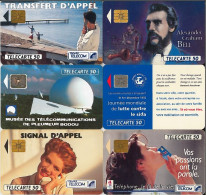 LOTTO 6 TELECARTE FRANCESI ANNO 1992 (92 16 - 1992