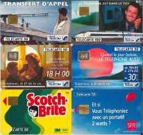 LOTTO 6 TELECARTE FRANCESI ANNO 1992 (92 23 - 1992