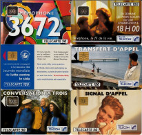 LOTTO 6 TELECARTE FRANCESI ANNO 1992 (92 4 - 1992