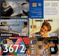 LOTTO 6 TELECARTE FRANCESI ANNO 1992 (92 8 - 1992