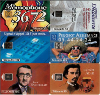 LOTTO 6 TELECARTE FRANCESI ANNO 1993 (93 14 - 1993