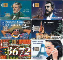 LOTTO 6 TELECARTE FRANCESI ANNO 1993 (93 17 - 1993