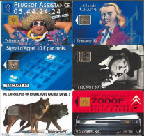 LOTTO 6 TELECARTE FRANCESI ANNO 1993 (93 28 - 1993