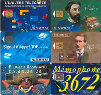 LOTTO 6 TELECARTE FRANCESI ANNO 1993 (93 38 - 1993