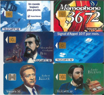 LOTTO 6 TELECARTE FRANCESI ANNO 1993 (93 41 - 1993