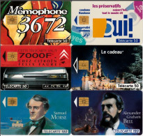 LOTTO 6 TELECARTE FRANCESI ANNO 1993 (93 5 - 1993