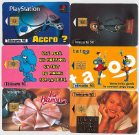 LOTTO 6 TELECARTE FRANCESI ANNO 1996 (96 1 - 1996