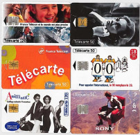 LOTTO 6 TELECARTE FRANCESI ANNO 1996 (96 2 - 1996